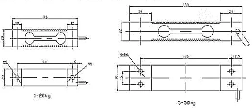 Shear beam parallel planar beam 50kg 250kg waterproof weight sensor/load cell s 500kg