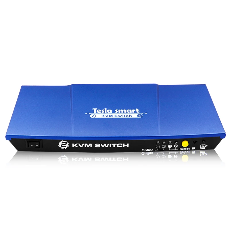 
Tesla Smart 2 Way HDMI USB KVM 2port Switch 2 Port auto kvm switch Support HDCP 