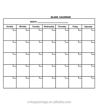 Dry Erase Monthly/weekly Wall Planner/schedule Chart Calendar Printing ...