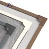 Brushed aluminum window