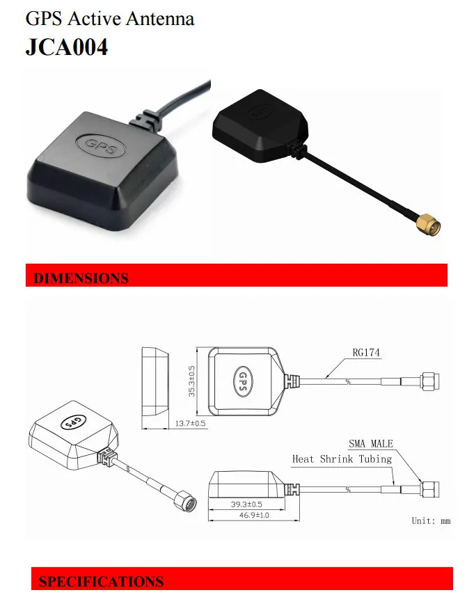 JCA004 Auto-Navigation Active gps car navigation antenna