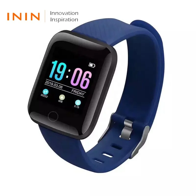 

Free Shipping ID116 Plus Smart Bracelet Big screen heart rate monitor blood pressure Sport fashion multiple colors model