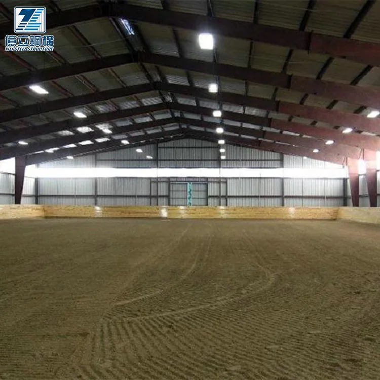 Low Cost Prefab Metal Steel Structure Stable Horse Riding Arena - Buy ...