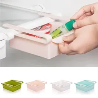 

Hot Sale Slide Kitchen Storage Boxes durable Fridge Freezer Space Saver Organizer Storage Rack Shelf Holder Drawer