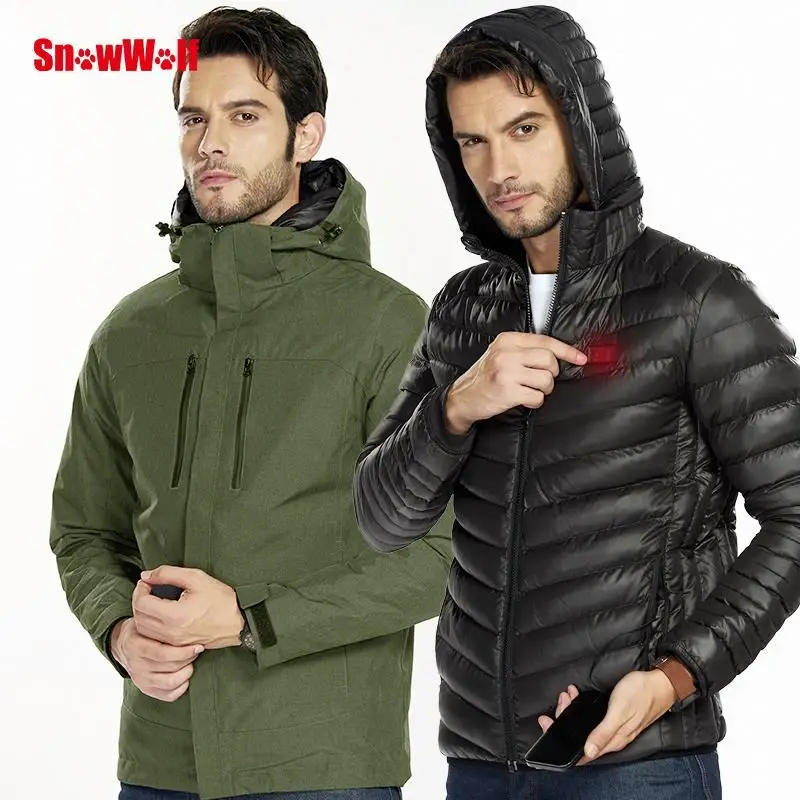 
Waterproof Outdoor Men Womens Winter Military Heated Jacket 