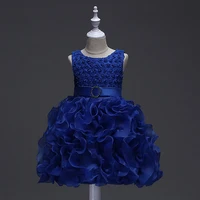 

Polyester fiber O-Neck Sleeveless flower girl dress sale for Summer