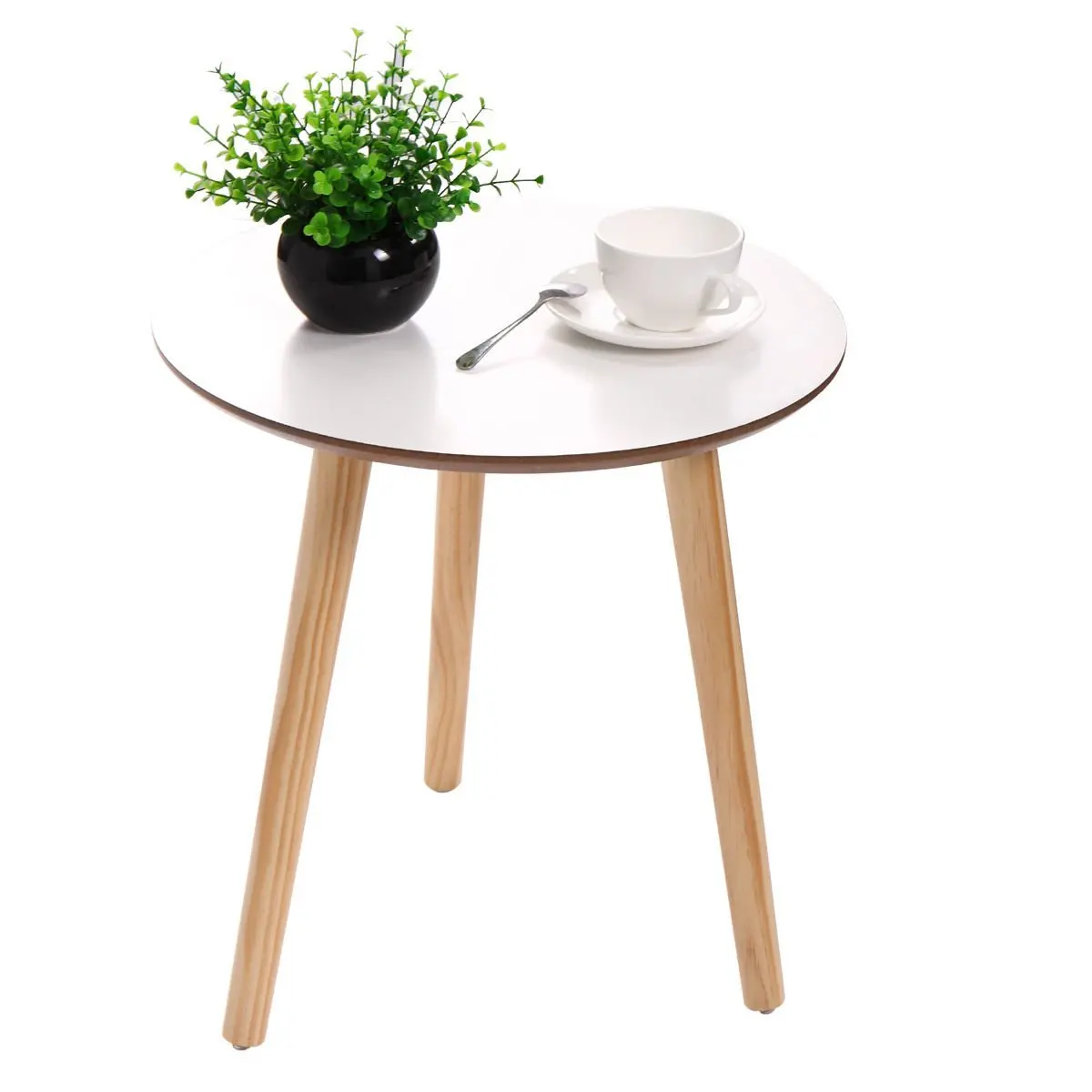 Unfinished Pine Table Legs Find Get Quotations Tobbi Accent Round End Table Pine Wood 3 Legs Side White