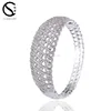 Cubic Zirconia Diamond Women Lady Fashion Wedding Jewelry Big CZ Bangles
