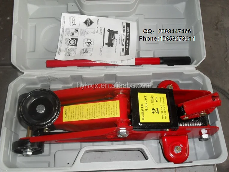 Brand New 2 Ton Mini Floor Jack In A Blow Mold Case For Storage