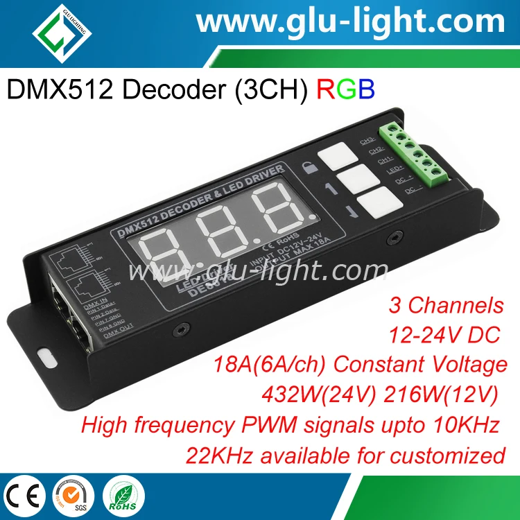 china supplier high frequency flicker-free 3 channel OEM DMX decoder for TV show/studio.jpg
