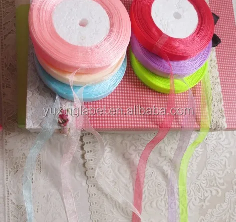 
Organza Ribbons Shimmer Sheer Ribbons for Valentine Gift Wrapping Wedding Decoration 