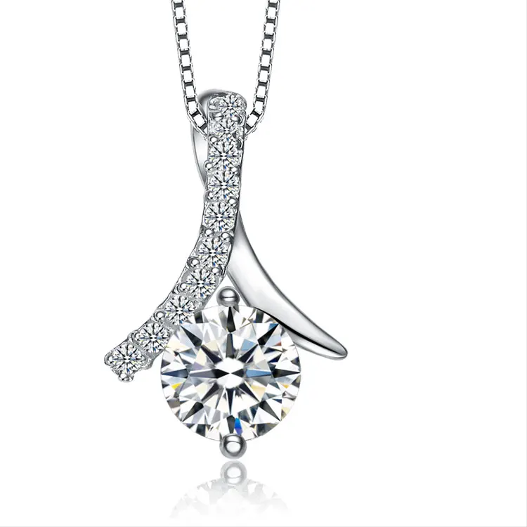 

Marlary Low MOQ Hot Sale Custom Ladies Pendant Necklace 925 Sterling Silver Jewelry, As picture showed