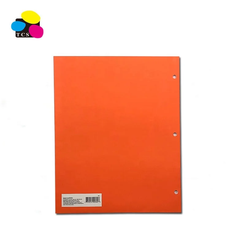 
ECO-Friendly Lehui High Quality Letter A4 Size Orange Two Pockets Paper File Folder 