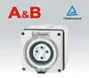 Industrial Socket 4 Round Pin 20Amp