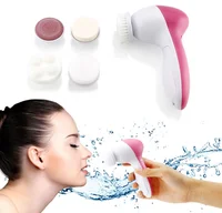 

5 in 1 mini face cleaning exfoliator spin brush Beauty Care Massage Electric Facial Cleansing Brush, Skin Care Face Massager