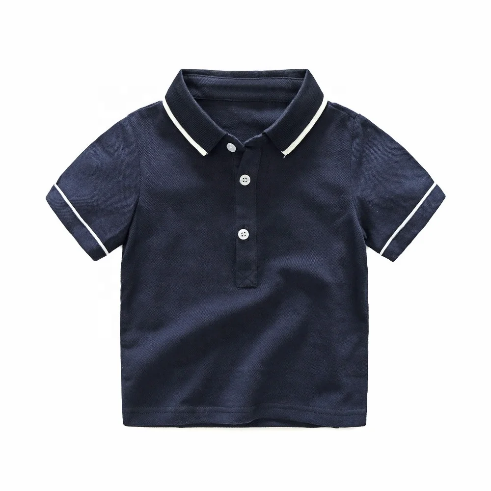 Wholesale Summer 100% Cotton White Polo Shirts Kids For School Students ...