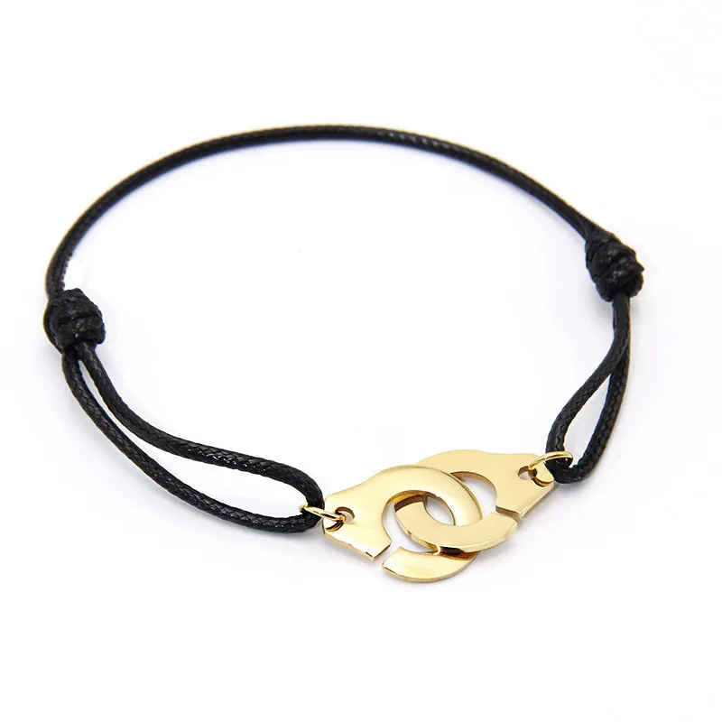

New Brand Style Braid Leather Stainless Handcuff Bracelets For Men and Women