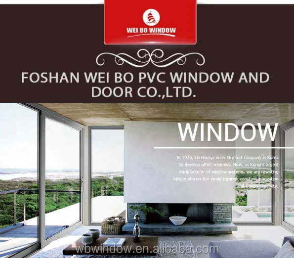 American standard vinyl/PVC double hung/lifting windows from Foshan, China