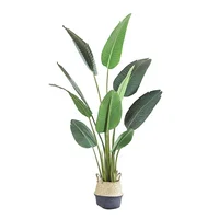 

5 Years Factory Free Samples Green Bonsai Plants Decorative Interior Plastic Banana Artificial Tree