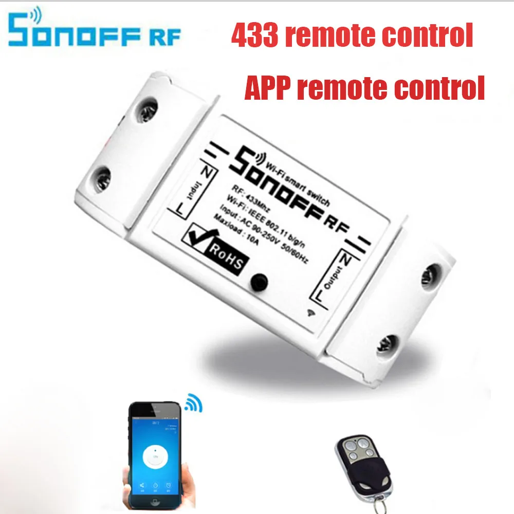 
wifi switch 433MHZ remote control and App remote control smart home 