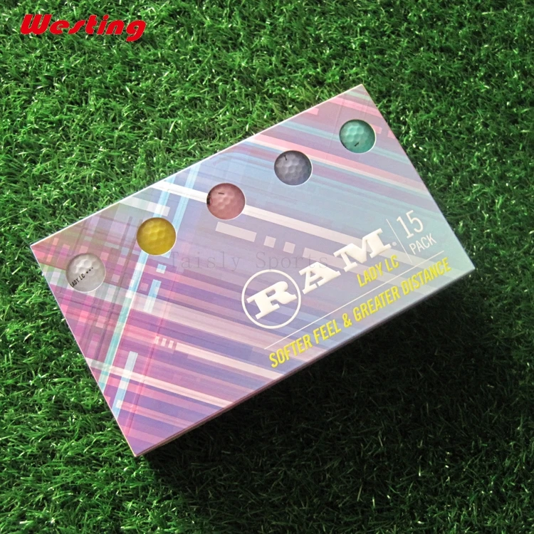 
Colorful kids golf ball super soft 2 piece junior tour balls 