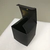 6x6x6 gold hot stamping printed soft touch black paper boxes square tube cardboard packaging for coffee and spice grinders