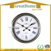 25' Metal PARIS Waterproof Clock With Thermometer And Hygrometer