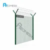 Made In Guangdong AEOMESH PVC Coated Barbed Wire Fence / Bending Metal Airport Fence With Factory Price