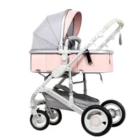 

European Baby Stroller High Landscape Newborn pram High Quality Luxury Light Folding Baby Carriage