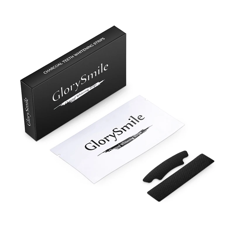 

Wholesale Manufacturer GlorySmile Activated Charcoal Teeth Whitening Gel Strips Private Logo Tooth Whitening, Black