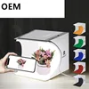 Custom 20*20cm 8 Mini Folding Studio Diffuse Soft Box Lightbox With LED Light Black White Photography Background Photo Studio b
