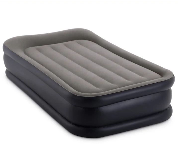Intex 64132 Queen Deluxe Pillow Rest Airbed With Built In Electric