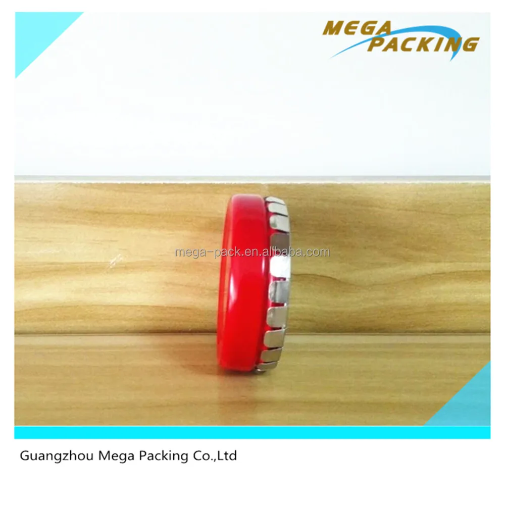 
Small metal round tin cans box for mints/pills/candy with Click Clack 