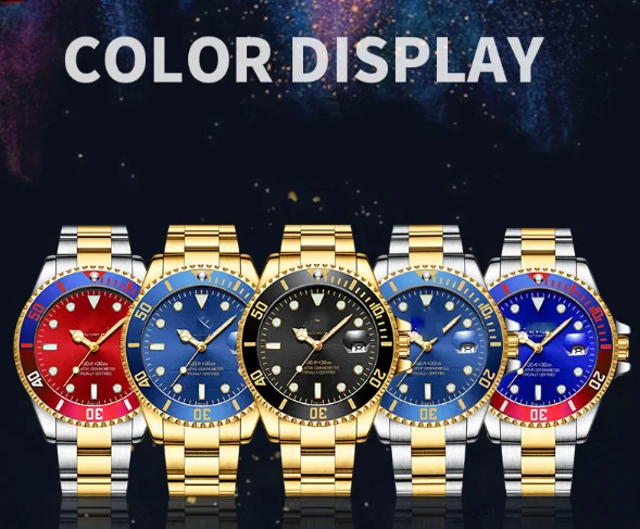 שוויצרי Mens אופנה שעונים גברים אוטומטי שעון יד מותג משלך לוגו איש יוקרה אופנה קוורץ שעון relojes hombre