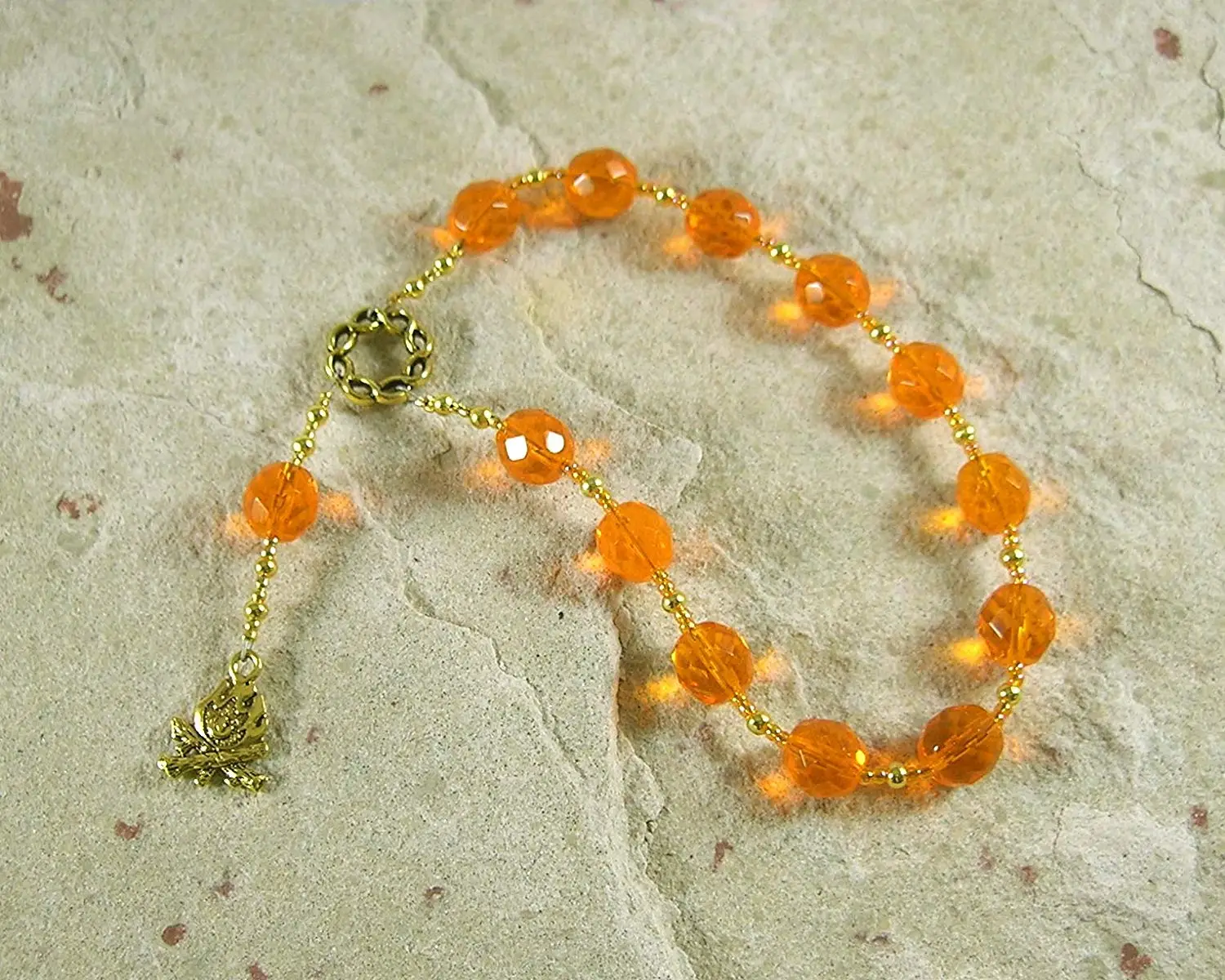 Chione Khione Pocket Prayer Beads: Greek Goddess of Snow Winter Goddess