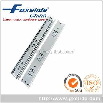 High End 3 Fold 200mm 450mm Telescopic Metal Ball Bearing Drawer