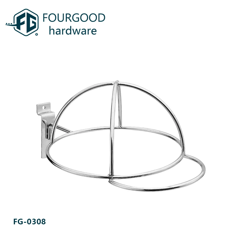 
Iron chrome plated metal hat display rack 