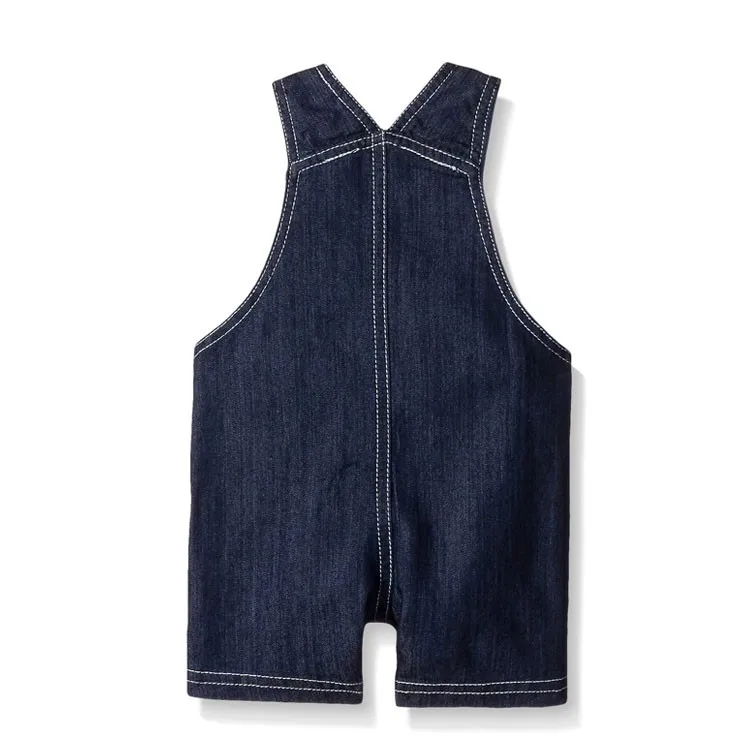 Wholesale little boys denim fashion strap baby clothes set with t-shirt (5).jpg