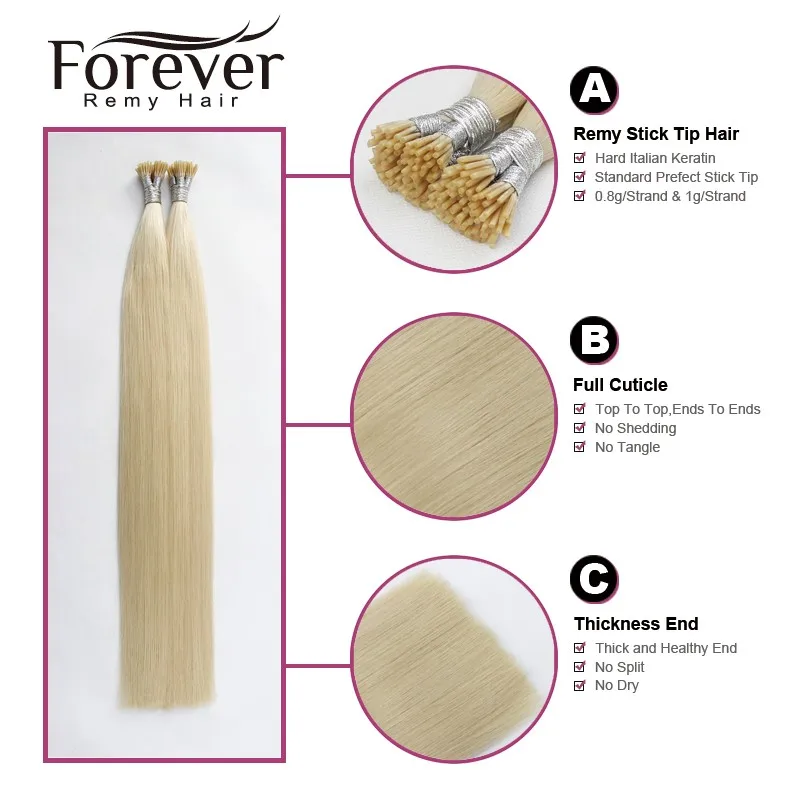 Forever Hair Factory Price 100 Indian Human Blonde 10 30 Inch 2g
