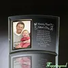 Personalized Happy 1st Father's Day Bent Glass Design Photo Frame