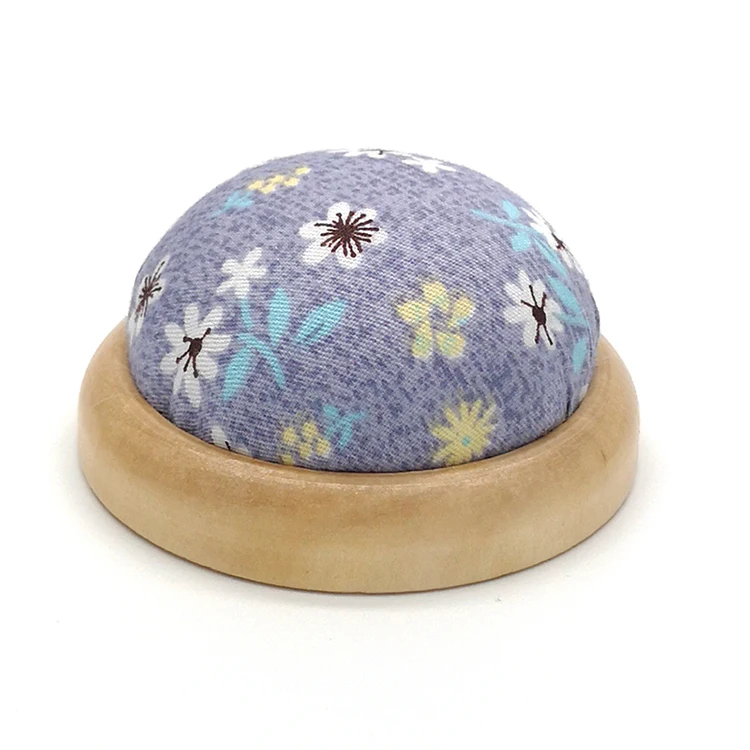 

Free shipping Wooden base Pin Cushion handmade needlework E208, Colorful