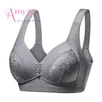

1.38 dollar BR123 Wire free big size 36 38 40 42 C full cup vest design cotton lace ladies bra