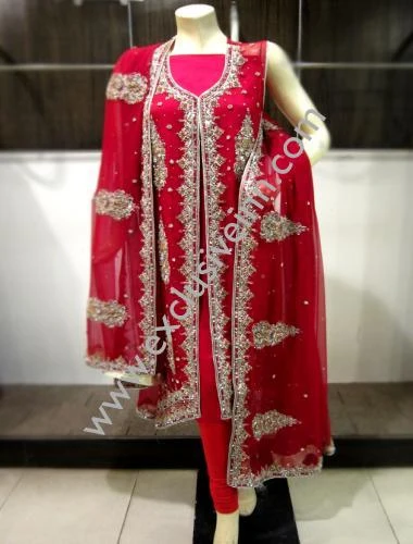 red and silver wedding dresses