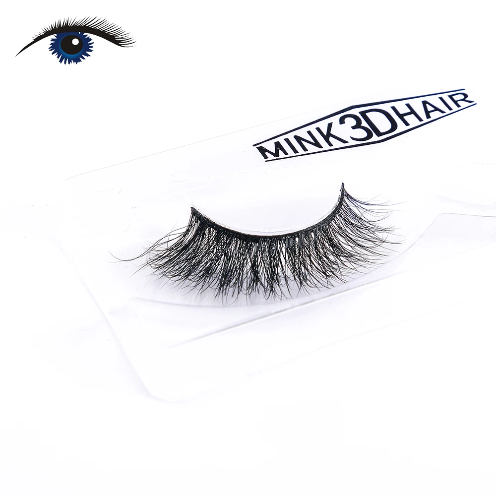 

Durable New Black Soft Comfortable 100% Real Mink Eyelashes, Natural black