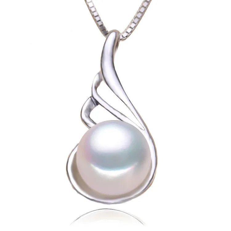 

Fashion 925 Sterling Silver Waterdrop Shaped Freshwater Pearl Pendant, As shown in the picture