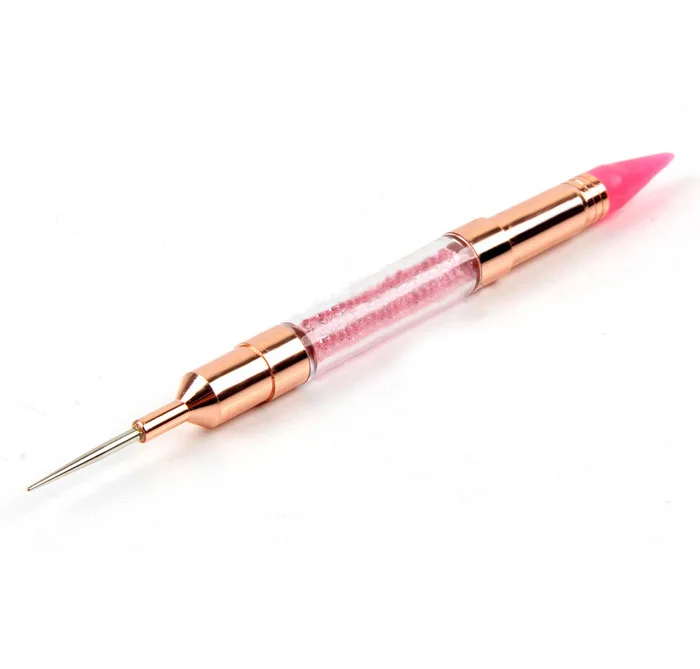 

Factory Price Dotting Nail Art Pen Set Two Way Rose Gold Nail Art Brush Manufacturer Supply