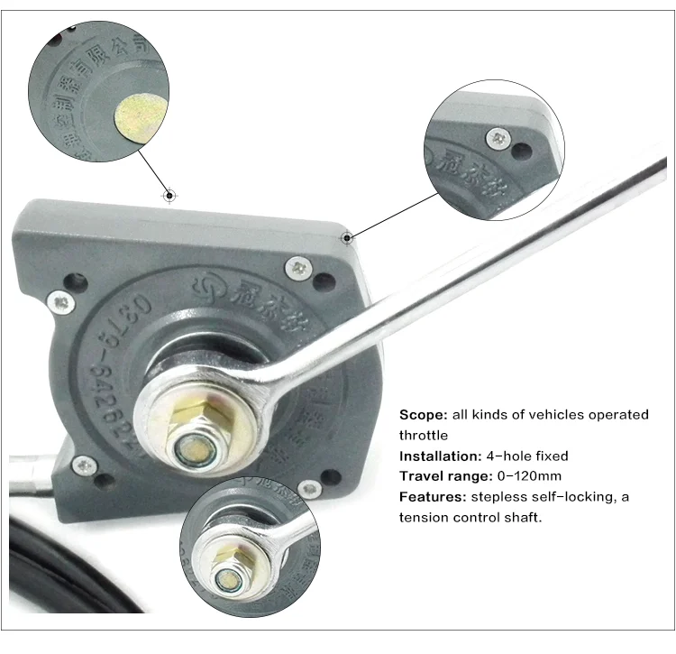 Gj1103 Stepless Self Locking Throttle Control Lever Box Pto Cable Buy Pto Cable Product on