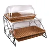 Commercial Bread Display Basket with Roll Top