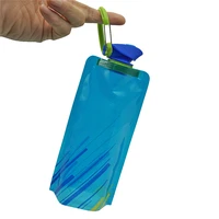 

New arrival folding drink sports bottles bag cup thumbler 700ml portable collapsible foldable water bottle