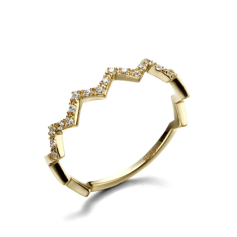 

9K Solid Gold Zigzag gold Ring